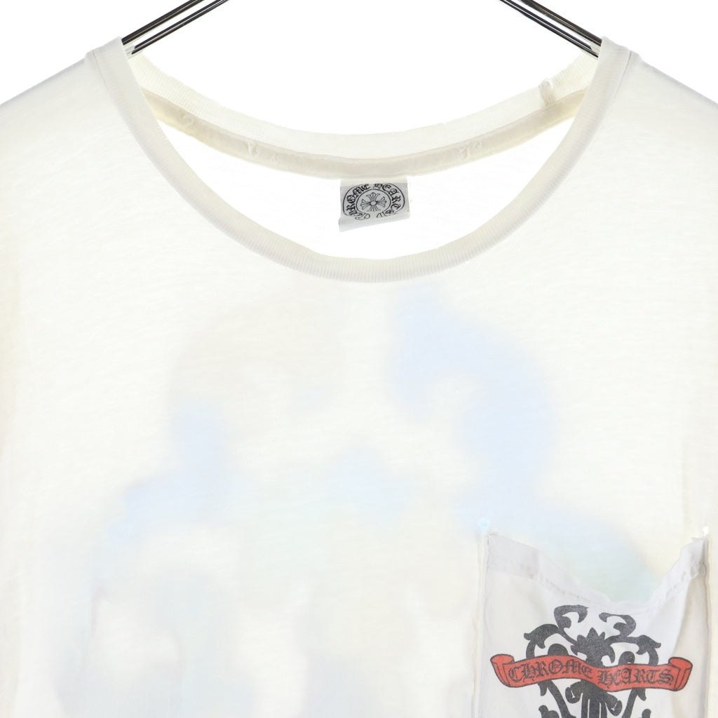 CHROME HEARTS(クロムハーツ) 10TH ANNIVERSARY AOYAMA DAGEER S/S TEE アニバーサリー 青山 ダガー クルーネック カットソー 半袖Tシャツ ホワイト