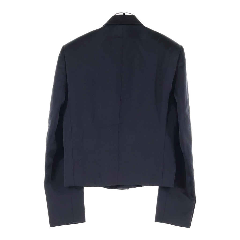 SAINT LAURENT PARIS(サンローランパリ) 22SS ピークドラペル 2B スペンサージャケット ブラック 684931
