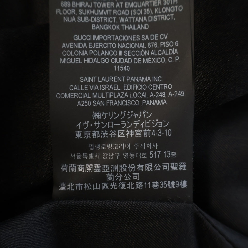 SAINT LAURENT PARIS(サンローランパリ) 22SS ピークドラペル 2B スペンサージャケット ブラック 684931