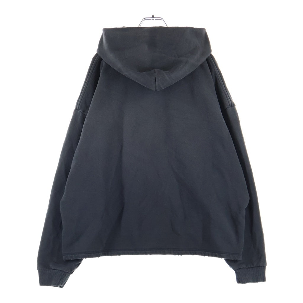 REPRESENT(リプレゼント) STUDDED LOGO HOODED SWEATSHIRT スタッド ロゴデザイン フーデッド スウェット パーカー ブラック