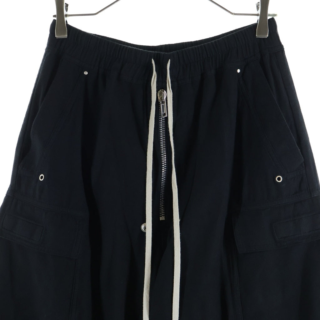 Rick Owens DRKSHDW(リックオウエンス ダークシャドウ) DOUBLE CARGO JUMBO BELAS ダブル ジャンボベラ カーゴパンツ ブラック DU02E7398-CFL