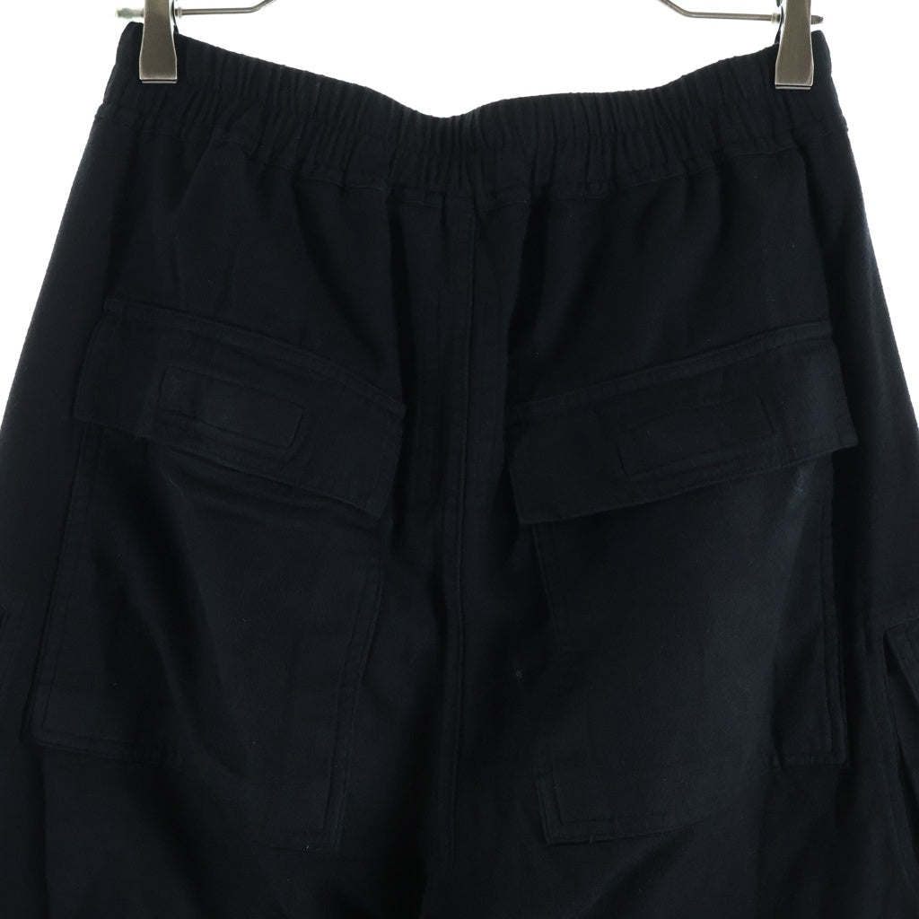 Rick Owens DRKSHDW(リックオウエンス ダークシャドウ) DOUBLE CARGO JUMBO BELAS ダブル ジャンボベラ カーゴパンツ ブラック DU02E7398-CFL
