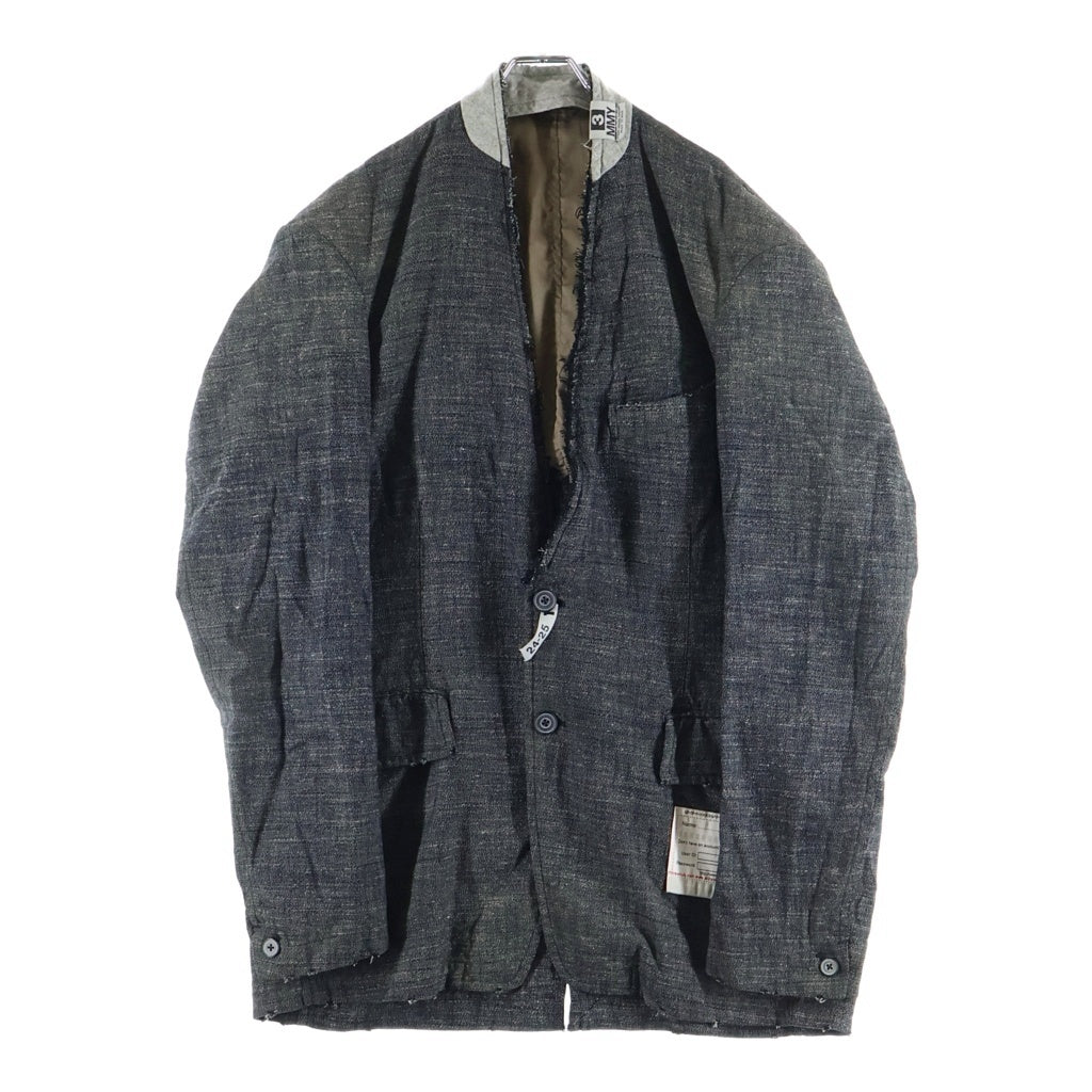 MIHARA YASUHIRO(ミハラヤスヒロ) 24AW SLUB NEP TWEED JACKET スラブ ネップ ツィード テーラードジャケット グレー A13JK031