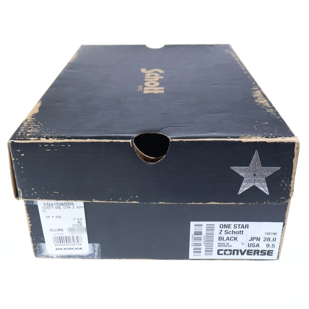 CONVERSE(コンバース) ×Schoot ONE STAR Z ×ショット ワンスター ローカットスニーカー ブラック 1SE190 US9.5/28cm
