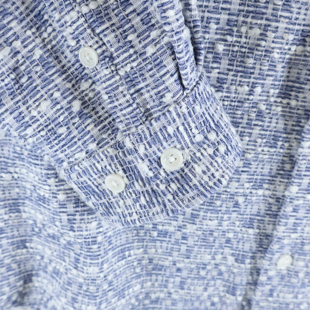 KITH(キス) Acrylic Tailored Jacket アクリルテーラードジャケット 長袖シャツ ブルー/ホワイト 26-050-060-0006-1-0