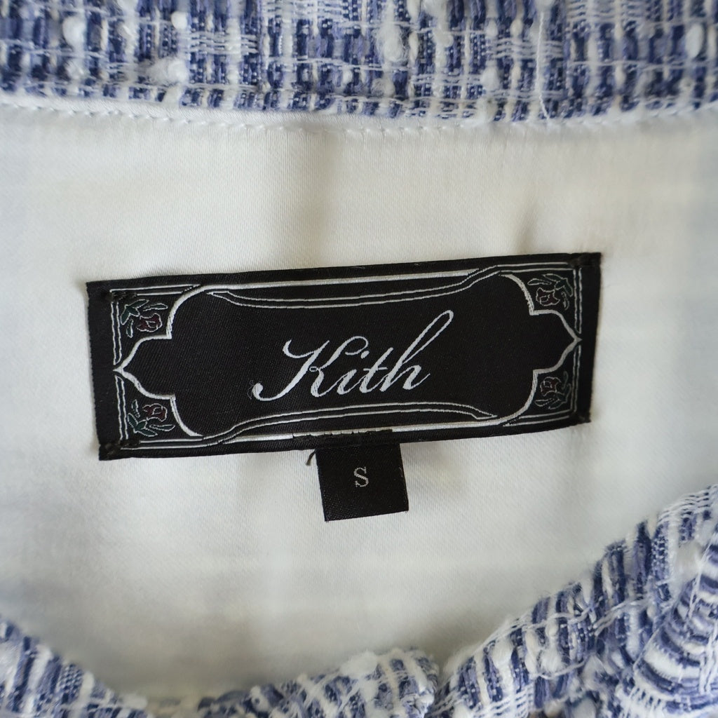 KITH(キス) Acrylic Tailored Jacket アクリルテーラードジャケット 長袖シャツ ブルー/ホワイト 26-050-060-0006-1-0