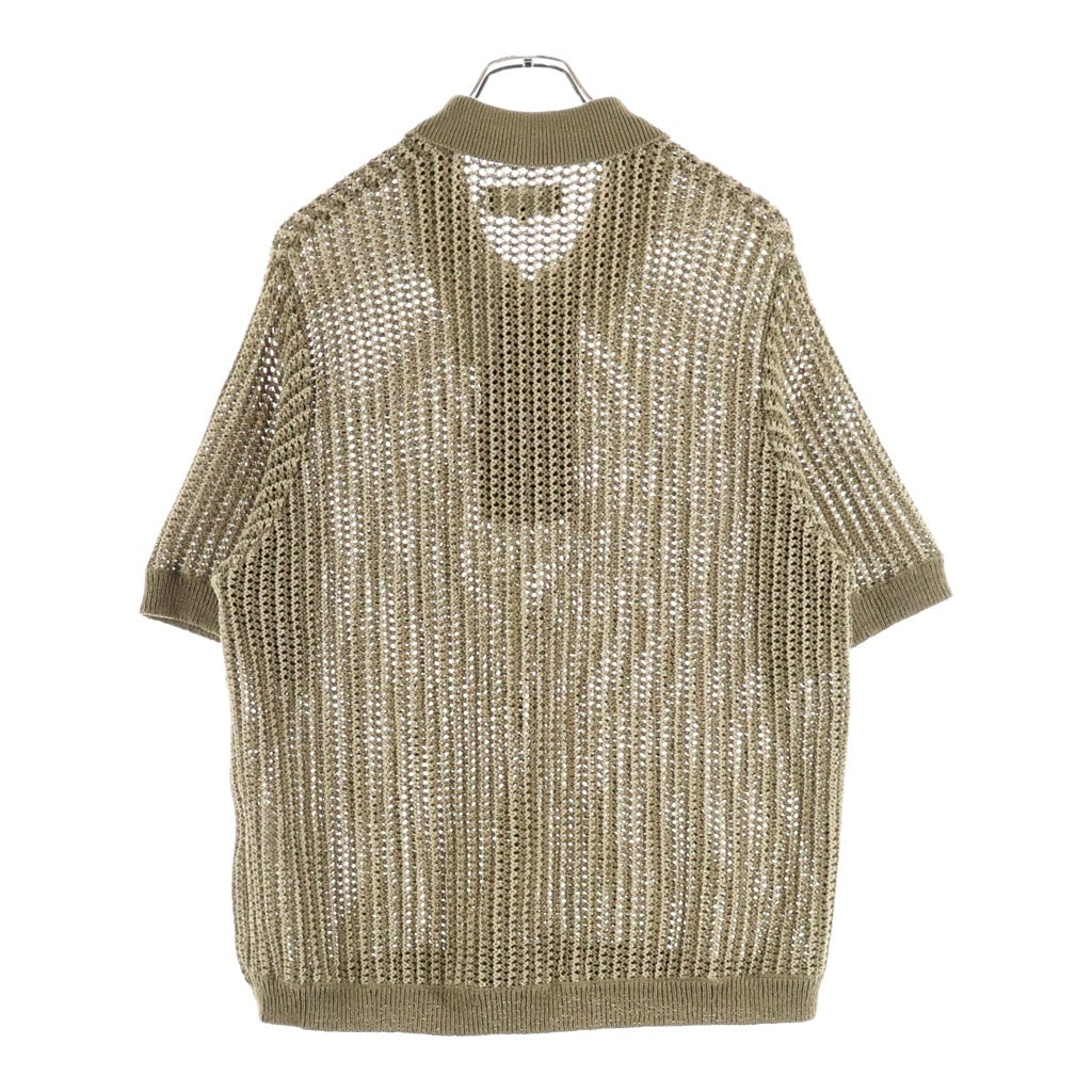 KITH(キス) ポリエステル半袖ポロシャツ ブラウン 26-081-060-0008-2-0