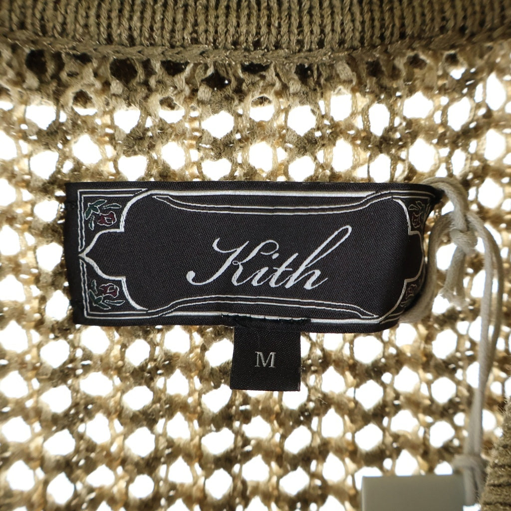 KITH(キス) ポリエステル半袖ポロシャツ ブラウン 26-081-060-0008-2-0