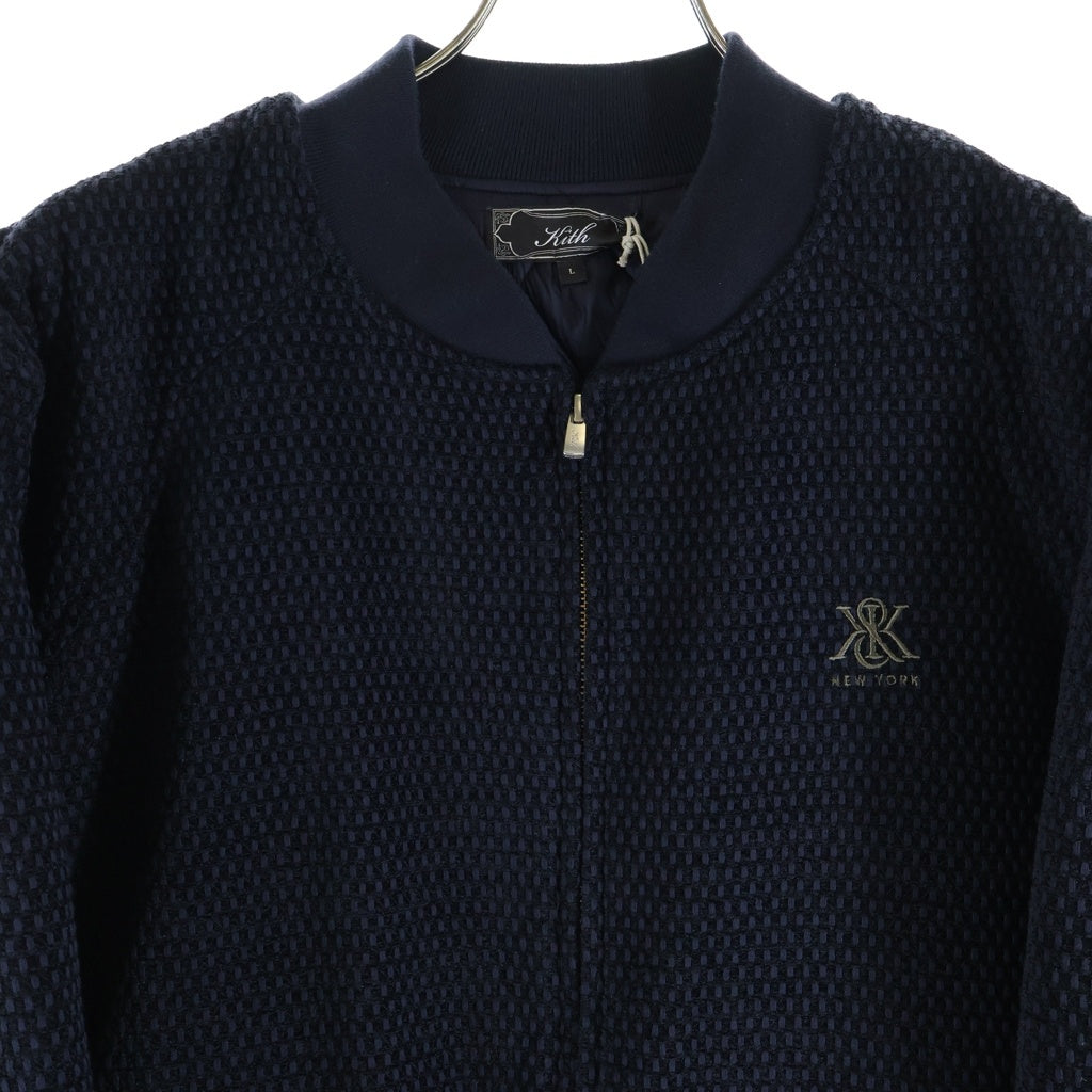 KITH(キス) Chenille Roy Bomber Jacket シェニールロイボンバージャケット ネイビー 26-020-060-0000-3-0