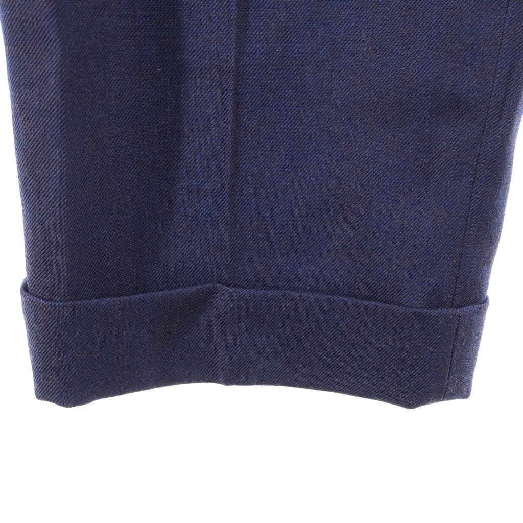 WACKO MARIA(ワコマリア) Dormeuil Pleated Trousers ドメールプリーツトラウザーパンツ ネイビー