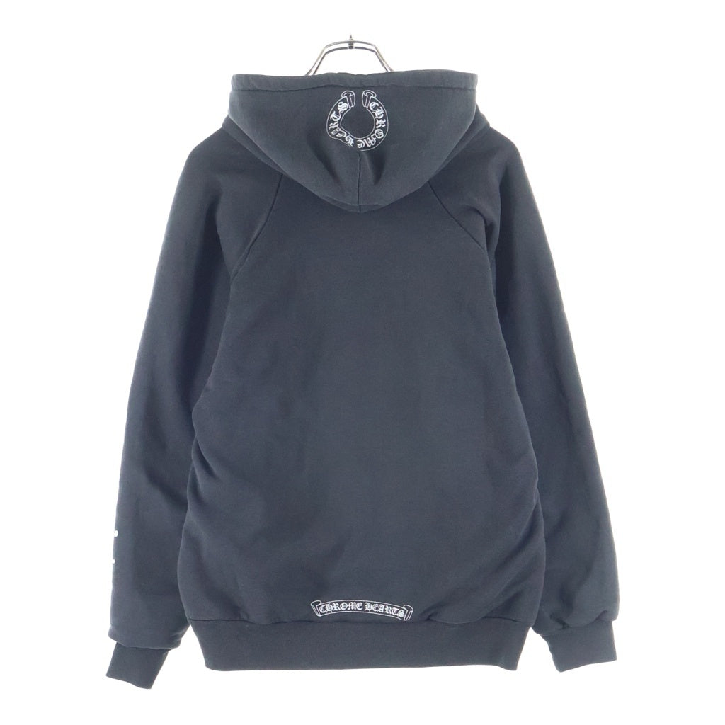 CHROME HEARTS(クロムハーツ) OLD VINE DAGGER SWTSHRT HD オールド 裏地サーマル CHアーム ヴァインダガープリントフーディ スウェットパーカー ブラック