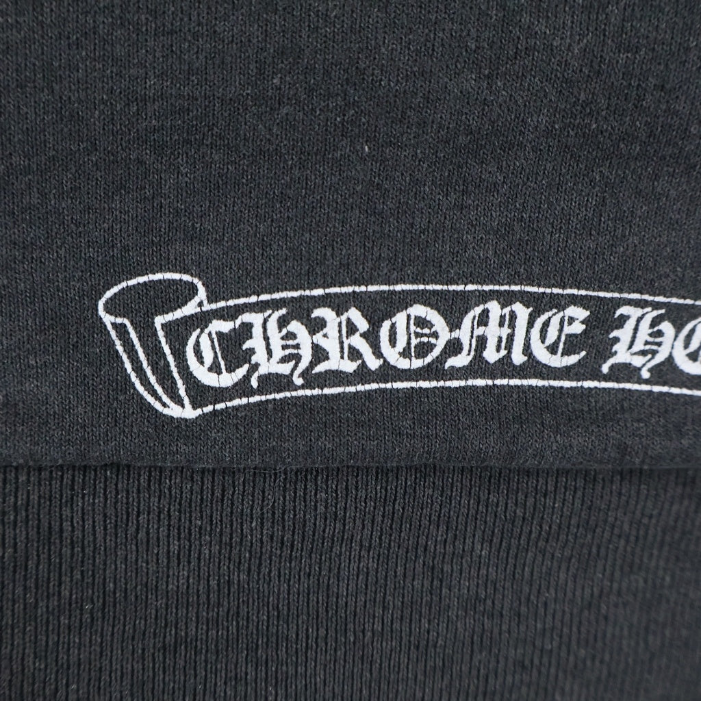 CHROME HEARTS(クロムハーツ) OLD VINE DAGGER SWTSHRT HD オールド 裏地サーマル CHアーム ヴァインダガープリントフーディ スウェットパーカー ブラック