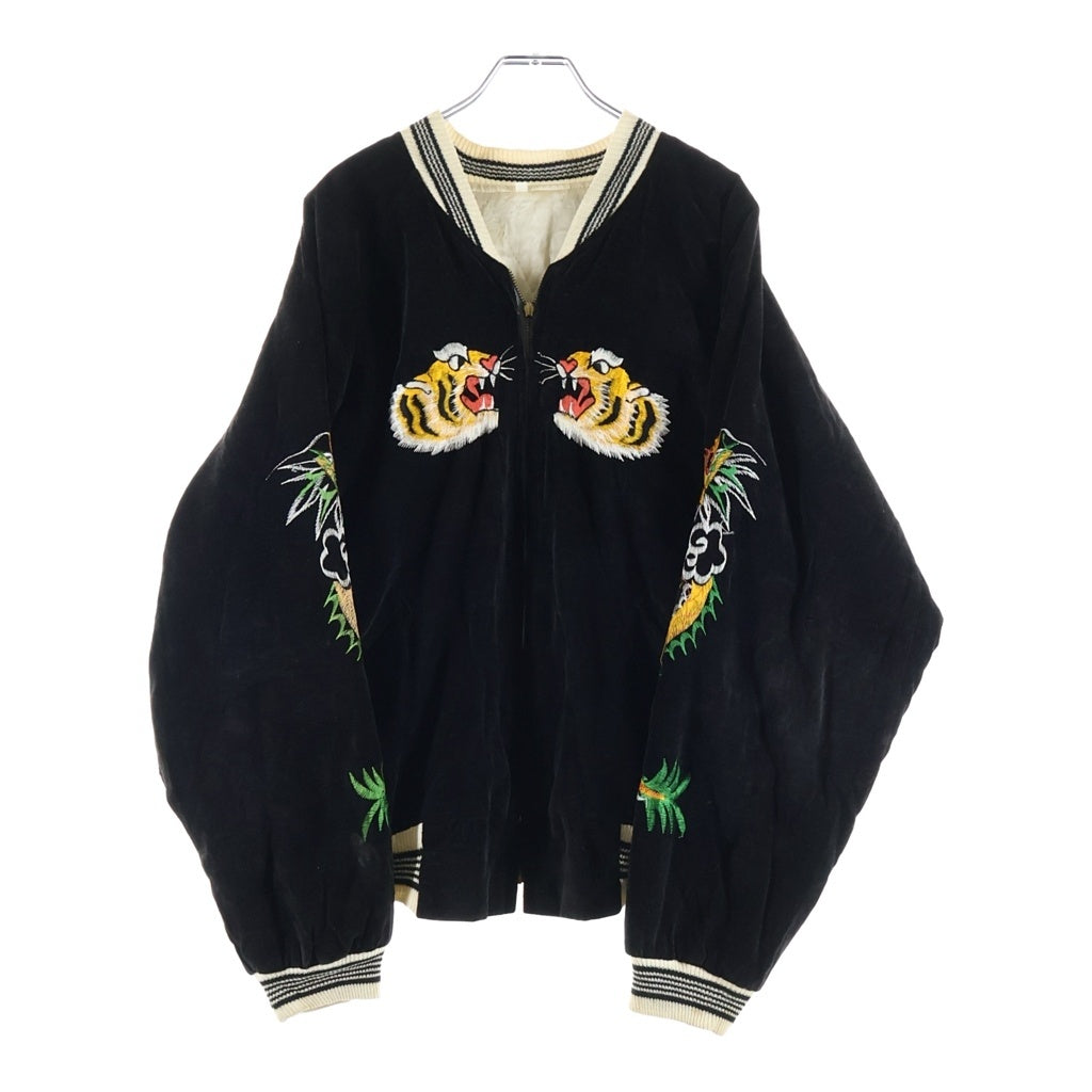 VINTAGE(ヴィンテージ) 50s SOUVENIR JACKET 別珍 刺繍デザイン リバーシブル スーベニアジャケット ブラック