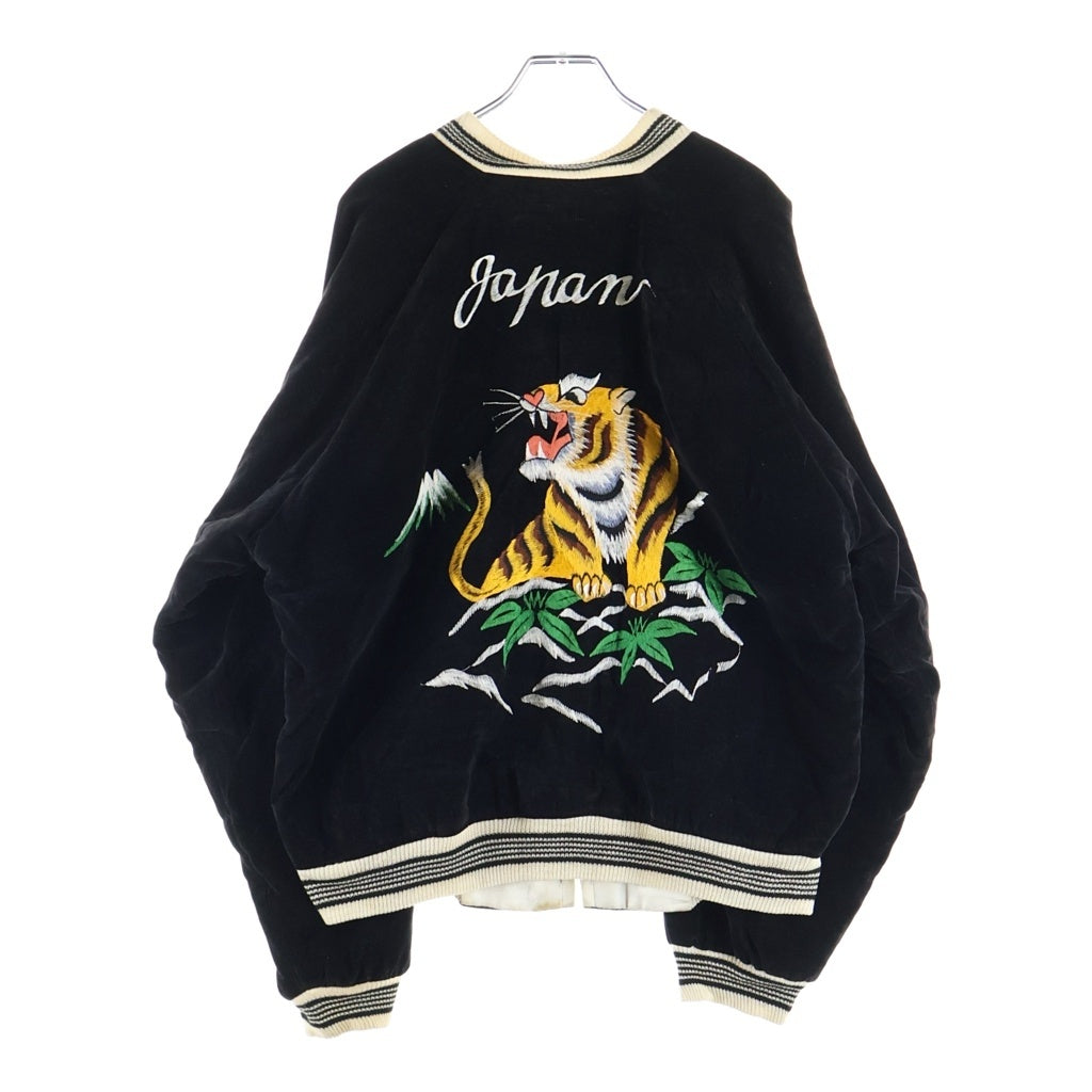VINTAGE(ヴィンテージ) 50s SOUVENIR JACKET 別珍 刺繍デザイン リバーシブル スーベニアジャケット ブラック