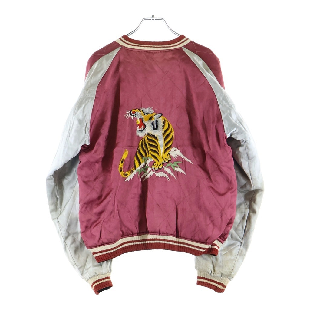 VINTAGE(ヴィンテージ) 50s SOUVENIR JACKET 刺繍デザイン リバーシブル スーベニアジャケット ブルー/レッド