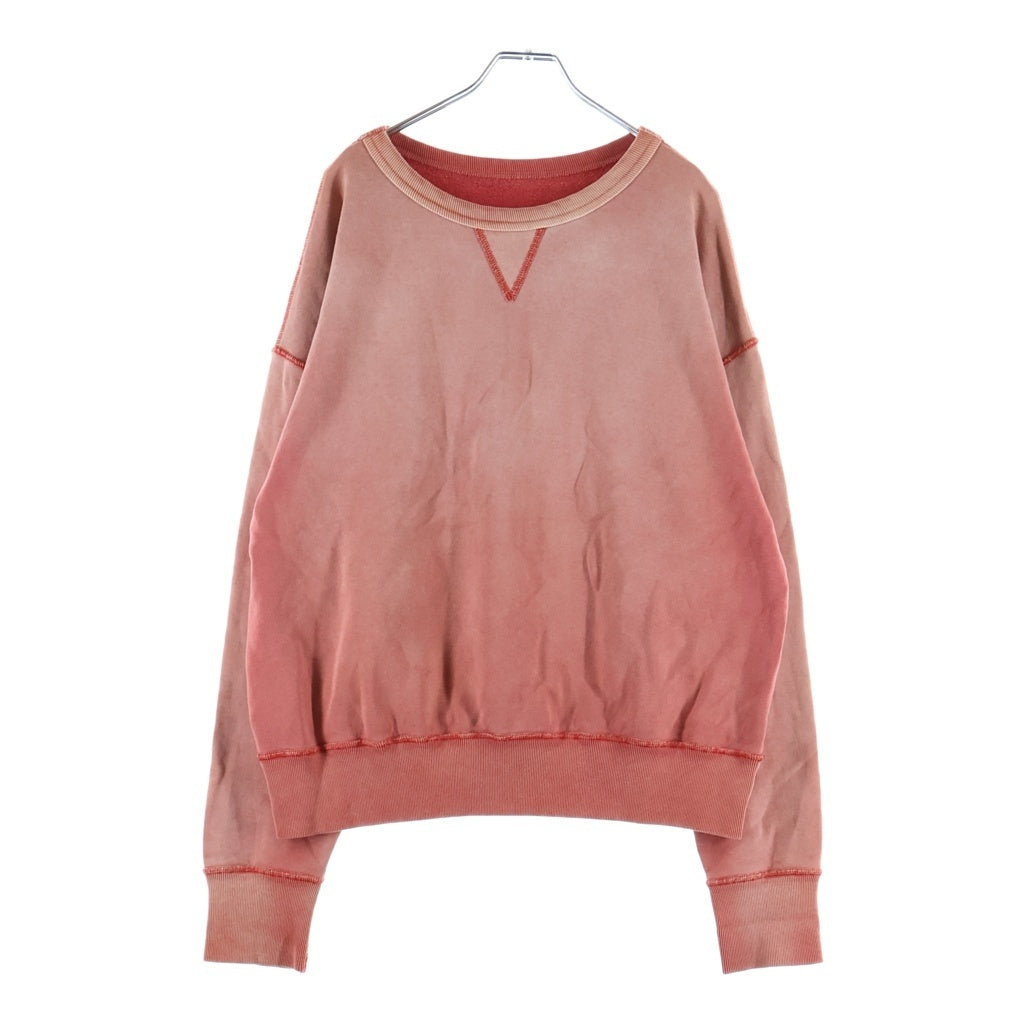 Maison Margiela(メゾンマルジェラ) 22SS ウォッシュ加工 クルーネックトレーナー スウェット ピンク S50GU0186