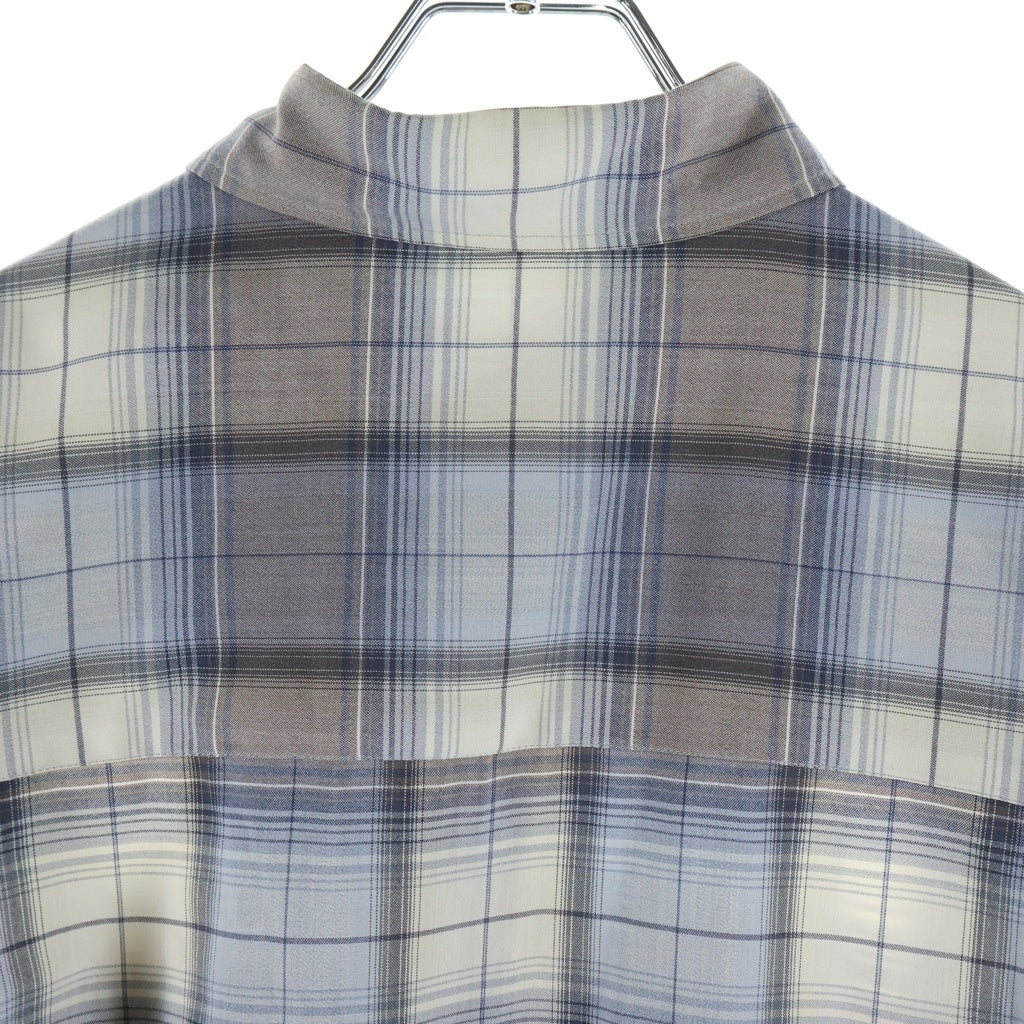 AURALEE(オーラリー) 26SS SUPER LIGHT WOOL CHECK SHIRT スーパーライトウールチェック 長袖シャツ グレー A26SS01LC