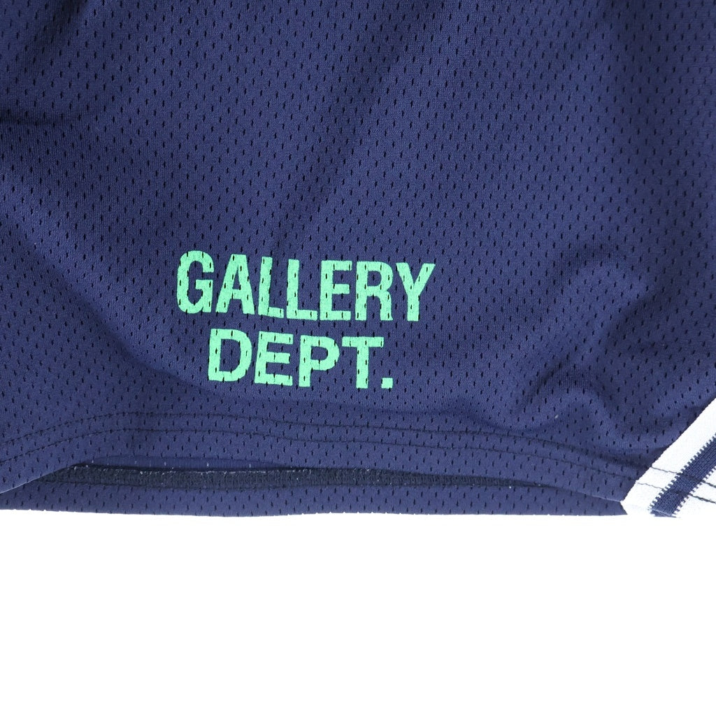 GALLERY DEPT.(ギャラリーデプト) ロゴプリント メッシュハーフパンツ ショーツ ネイビー