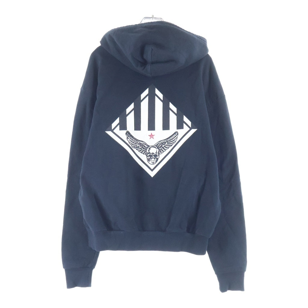 CHROME HEARTS(クロムハーツ) SWTSHRT HD ZIP FOTI フォティバックプリント ジップアップパーカー ブラック