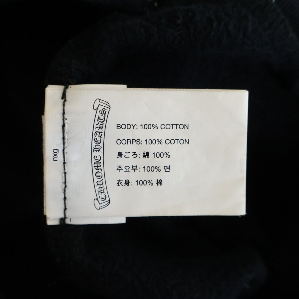 CHROME HEARTS(クロムハーツ) SWTSHRT HD ZIP FOTI フォティバックプリント ジップアップパーカー ブラック
