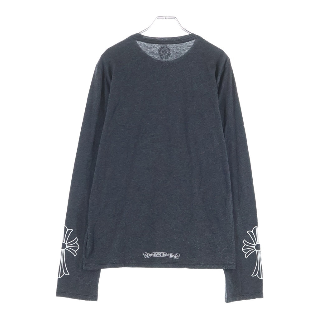 CHROME HEARTS(クロムハーツ) CH PLUS L/S TEE CHプラス 長袖Tシャツ カットソー グレー S