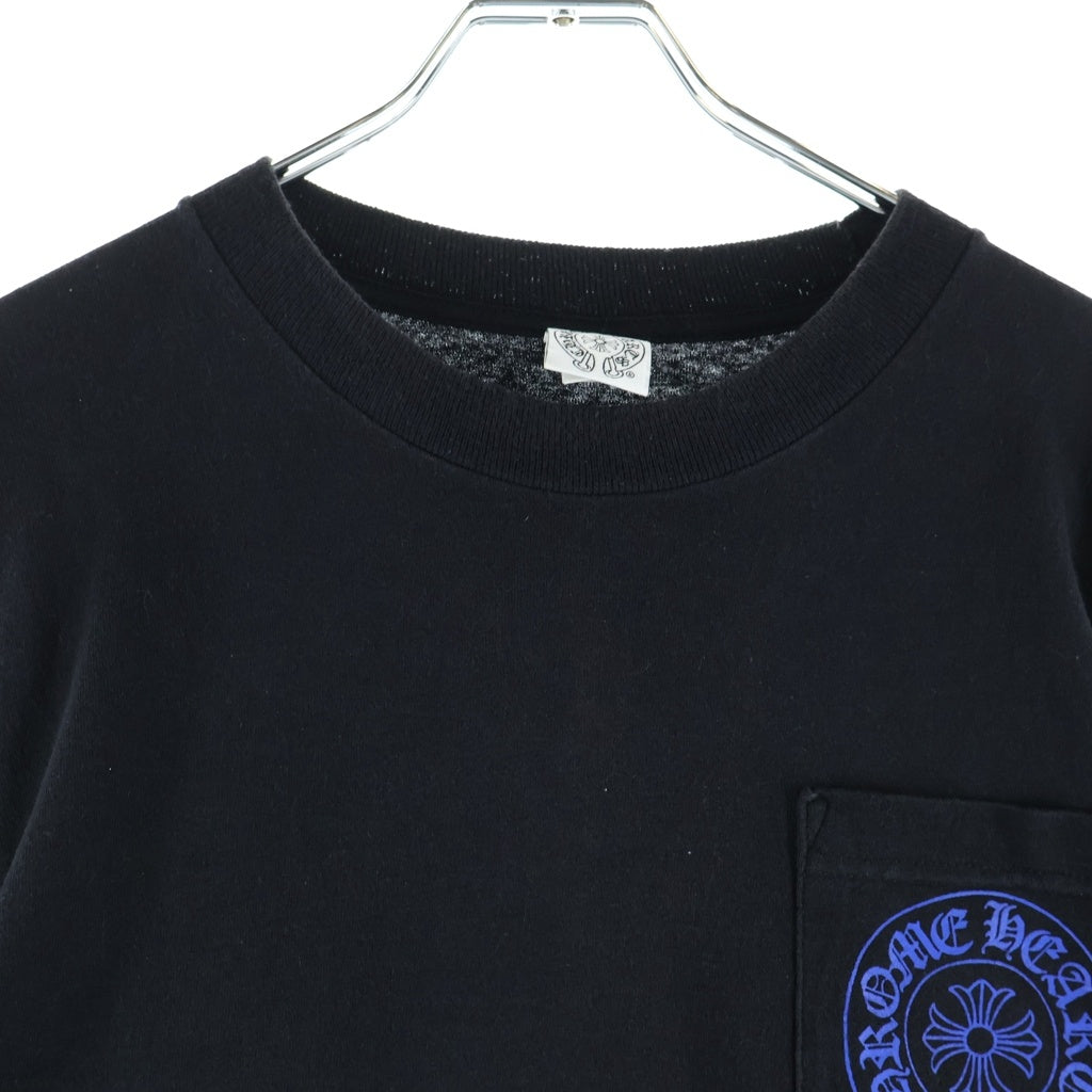 CHROME HEARTS(クロムハーツ) OLD CELTIC CROSS L/S Tee ケルティッククロス ホースシュー 長袖Tシャツ ロンT カットソー ブラック M