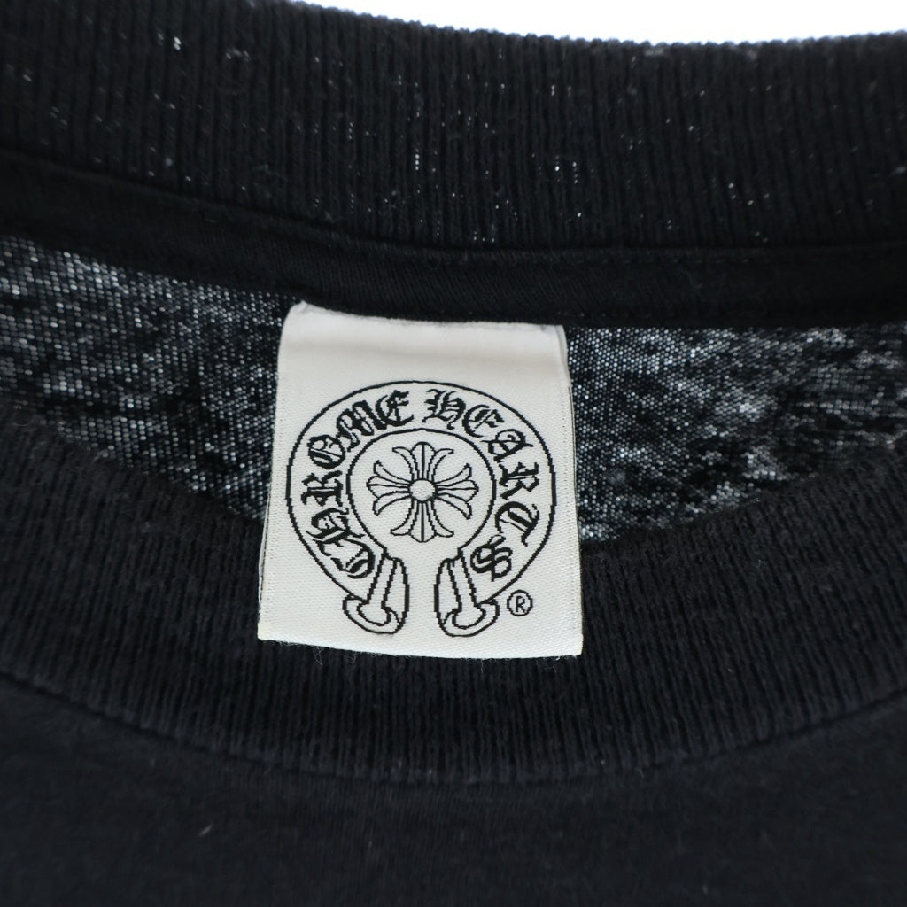 CHROME HEARTS(クロムハーツ) OLD CELTIC CROSS L/S Tee ケルティッククロス ホースシュー 長袖Tシャツ ロンT カットソー ブラック M