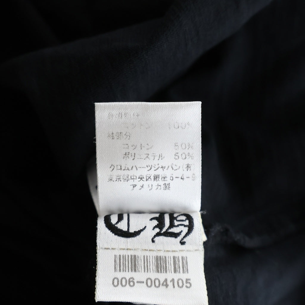 CHROME HEARTS(クロムハーツ) CEMETWRY CROSS RAGLAN T-SHIRT セメタリークロス ラグランロングスリーブTシャツ ブラック/グレー S