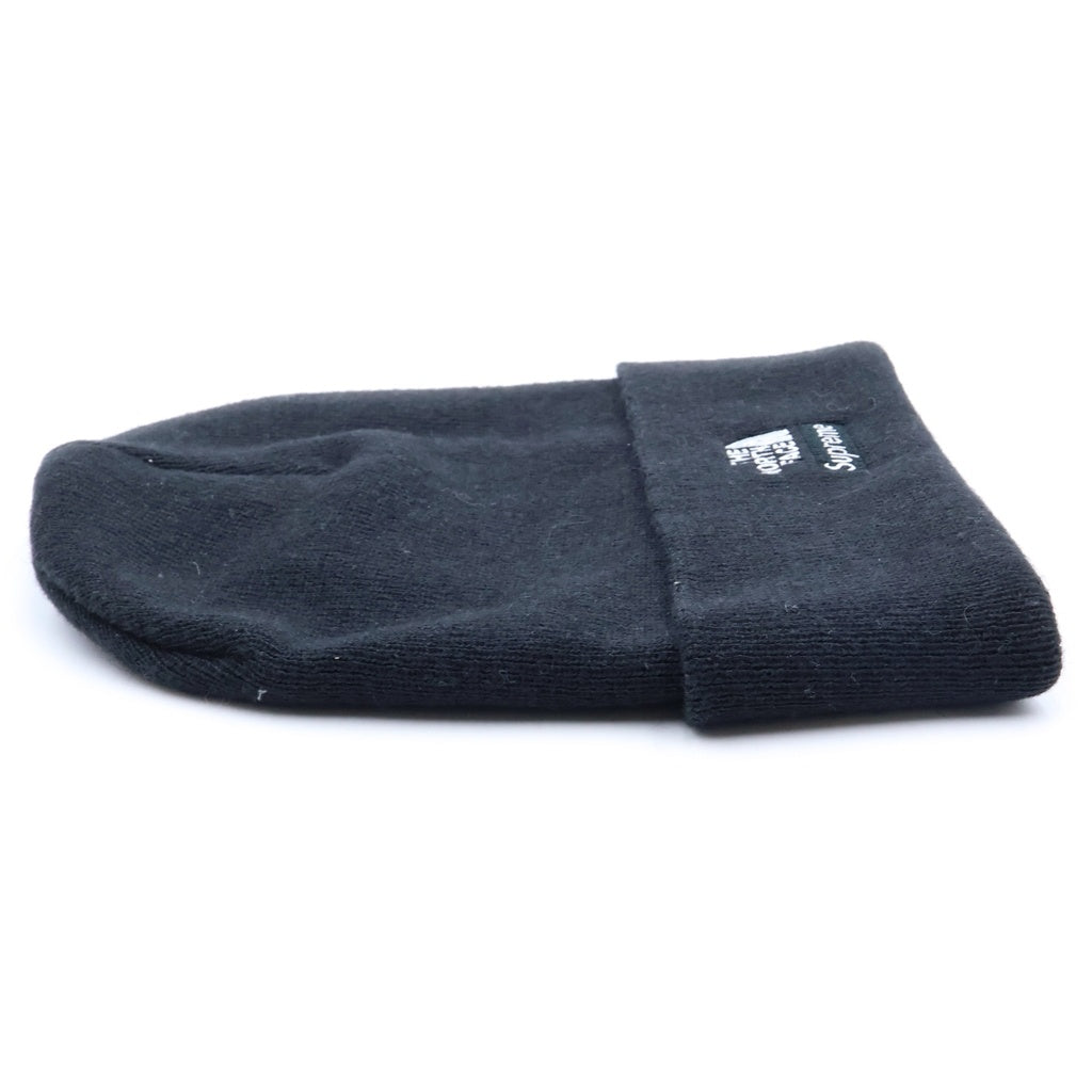 SUPREME(シュプリーム) 24AW × North Face Beanie ノースフェイス 刺繍デザイン ビーニー ニット帽 ブラック