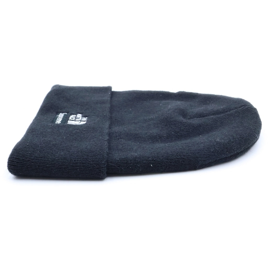 SUPREME(シュプリーム) 24AW × North Face Beanie ノースフェイス 刺繍デザイン ビーニー ニット帽 ブラック