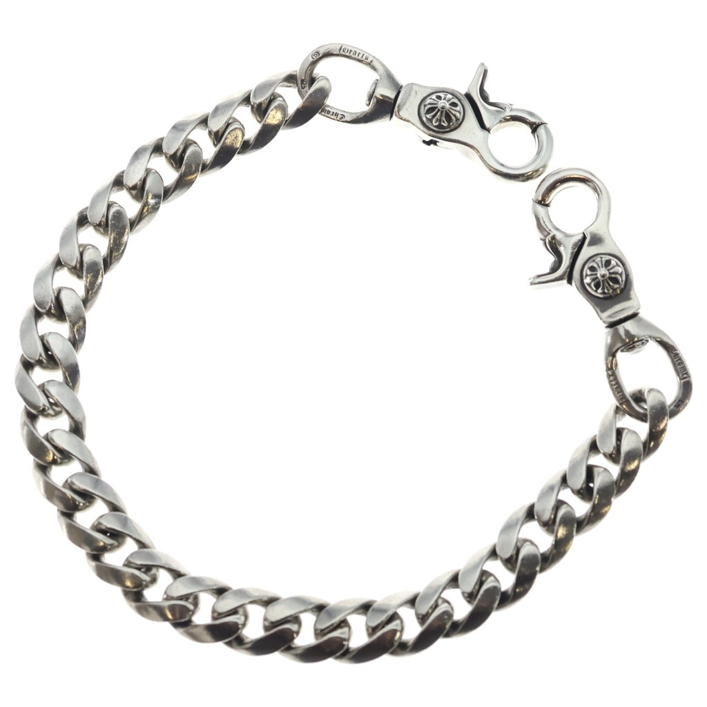 CHROME HEARTS(クロムハーツ) CLASSIC SHORT-T/ 2クリップショートクラシック ウォレットチェーン シルバー BCA068