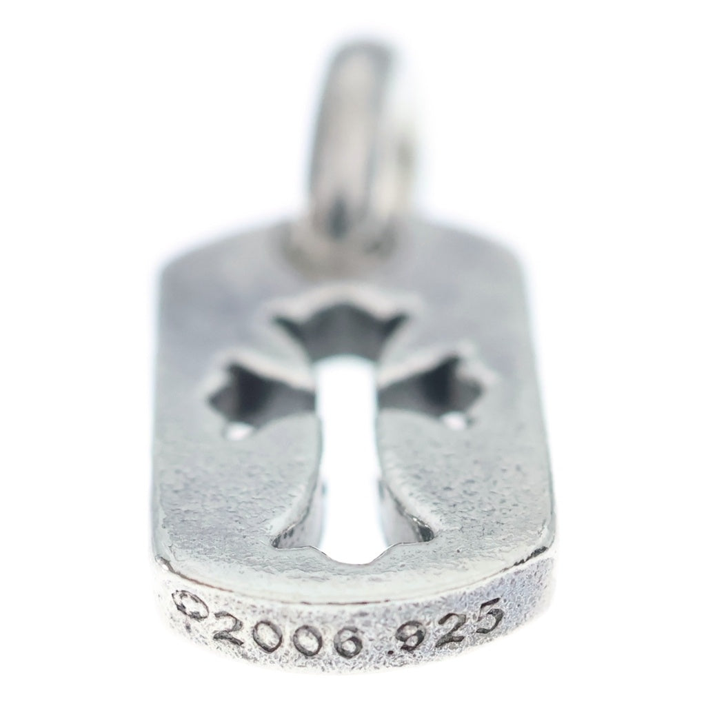 CHROME HEARTS(クロムハーツ) DT TNY CO CRS タイニーカットアウトクロスドッグタグ チャーム ペンダントトップ シルバー BCA252