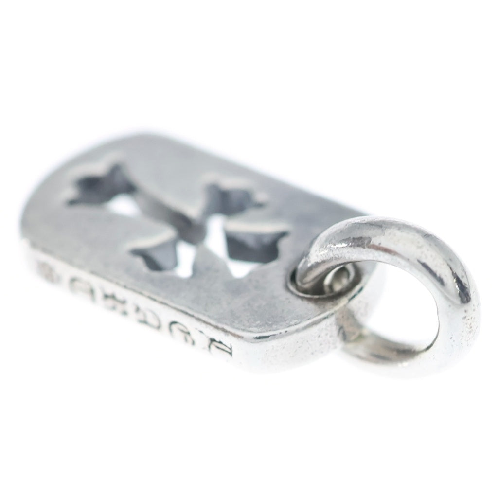 CHROME HEARTS(クロムハーツ) DT TNY CO CRS タイニーカットアウトクロスドッグタグ チャーム ペンダントトップ シルバー BCA252
