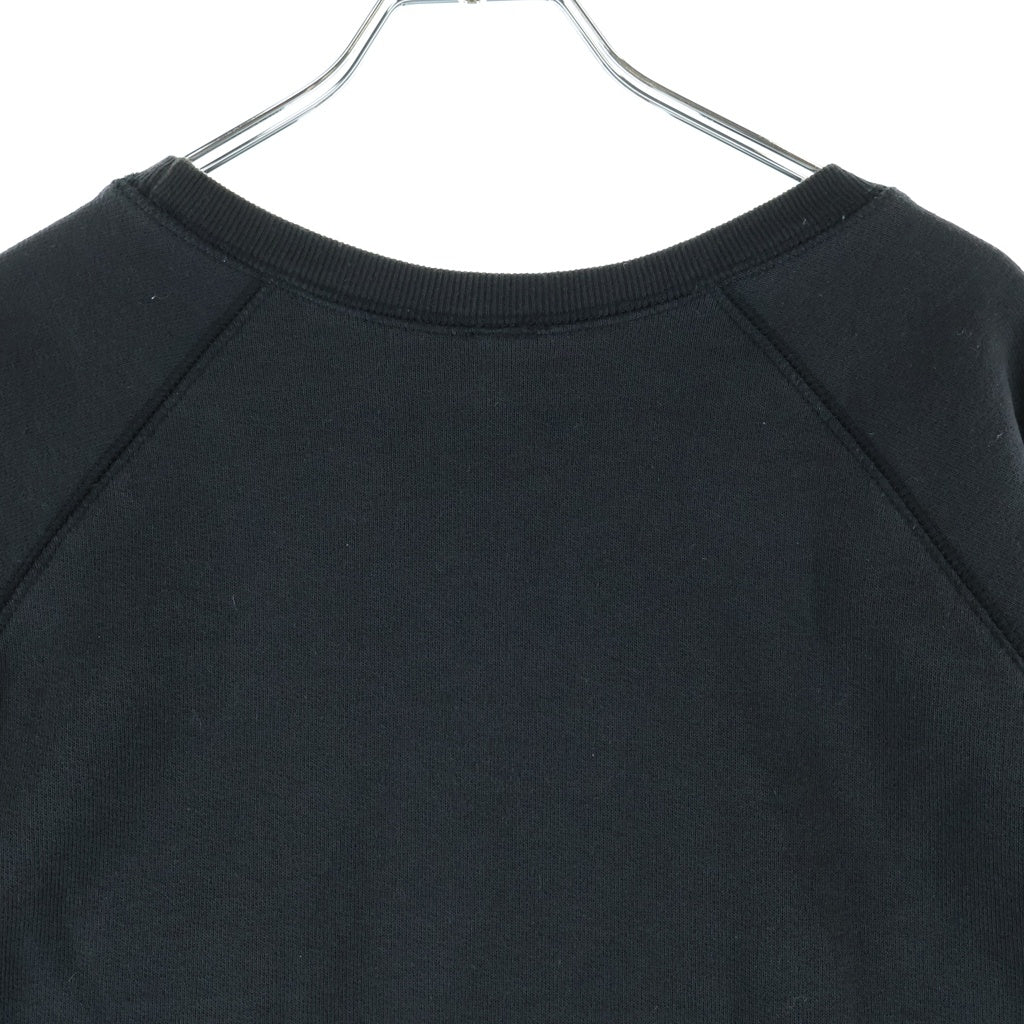 CHROME HEARTS(クロムハーツ) Y NOT SWTSHRT GYN U PAPER JAM クロスパッチ付き クルーネックスウェット ブラック