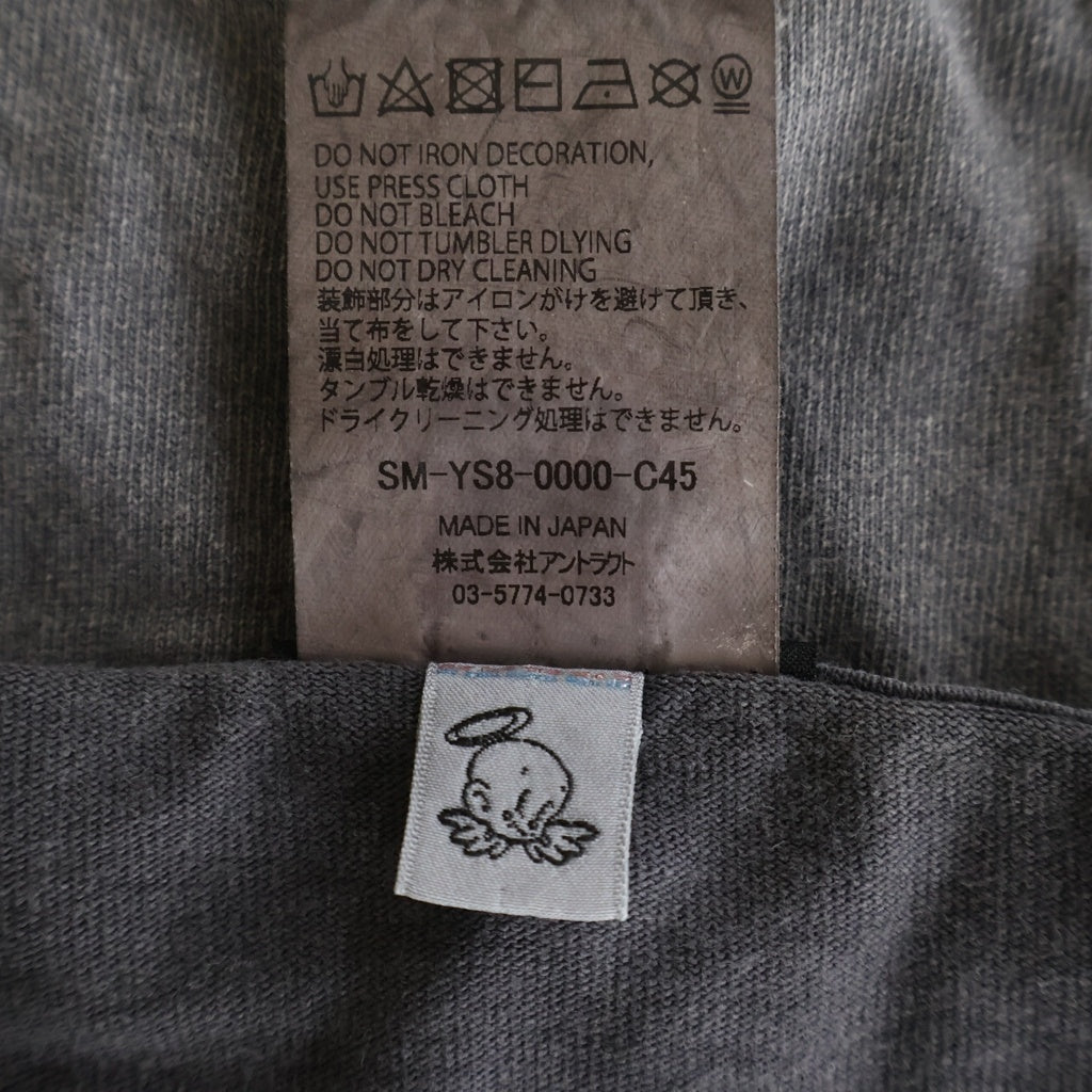 SAINT MICHAEL(セントマイケル) 24SS LM_SS TEE ST KINGDOM セントキングダム 半袖Tシャツ カットソー ブラック SM-YS8-0000-C45