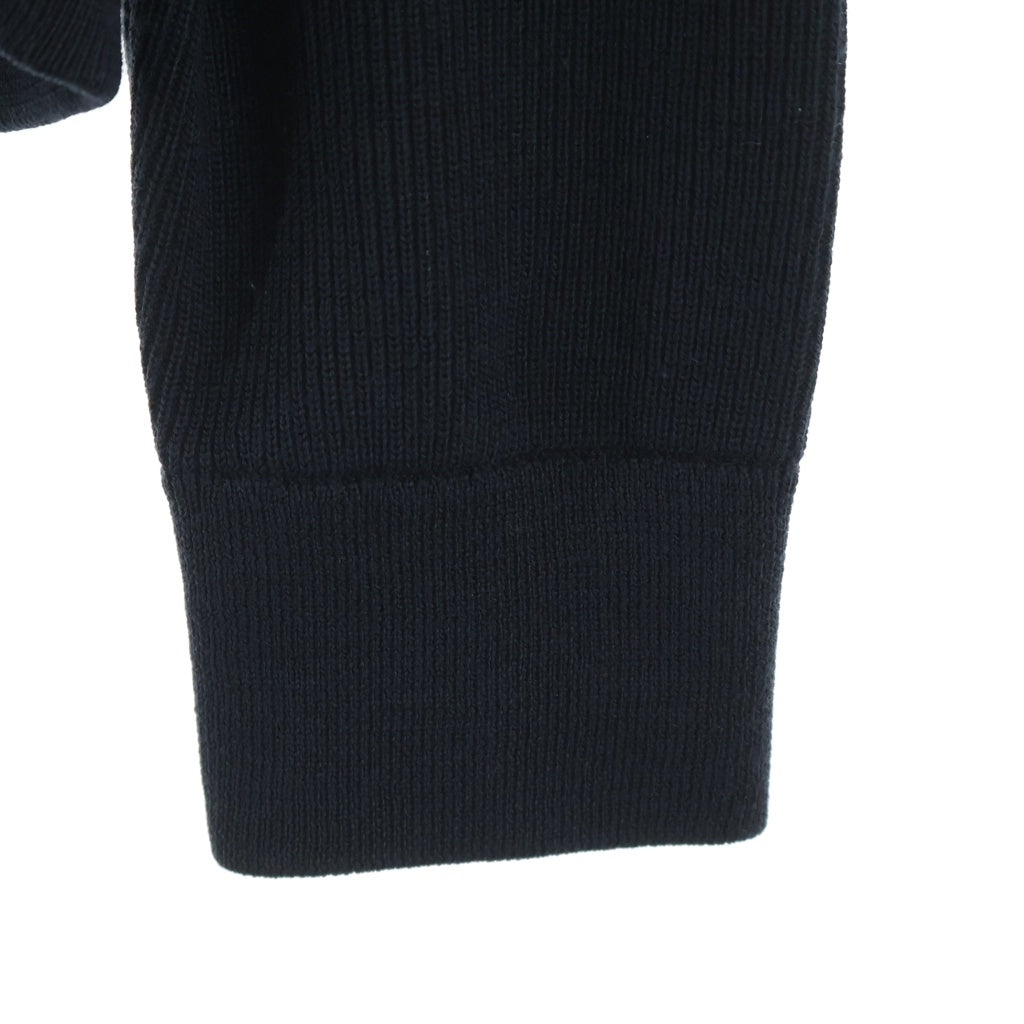 MONCLER(モンクレール) MAGLIONE TRICOT CARDIGAN アーム切り替え ナイロン ジップアップカーディガン ブラック E20919422400
