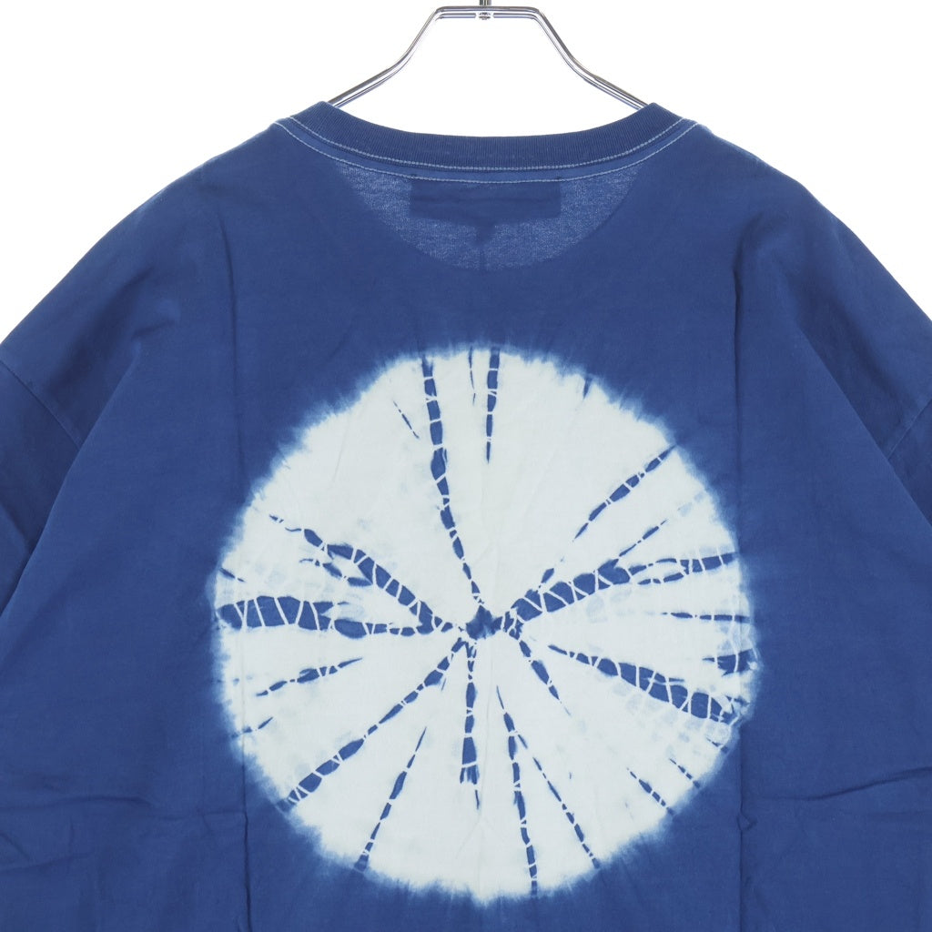 KITH(キス) BUAISOU Aizome Vintage S/S Tee 藍染ヴィンテージ ボックスロゴ半袖Tシャツ カットソー ブルー 24-071-060-0000-1-0