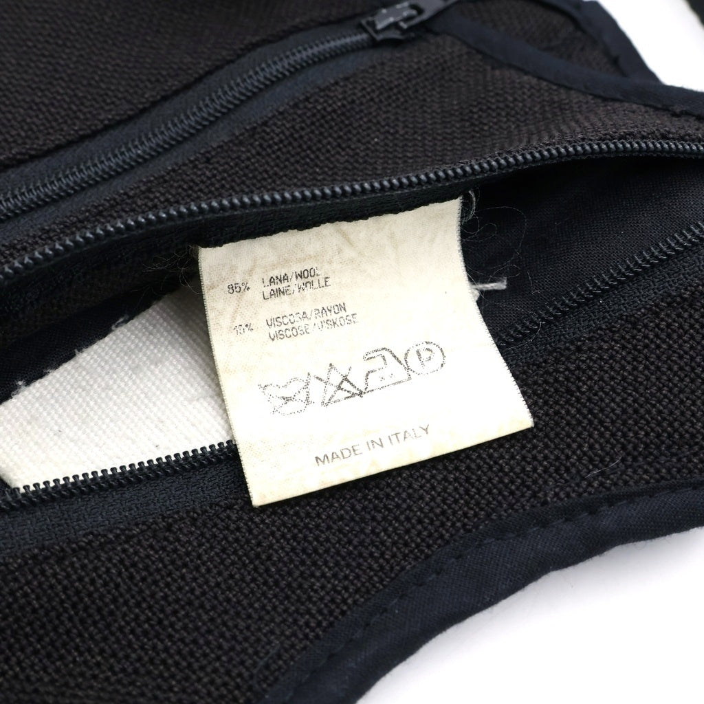 Maison Margiela(メゾンマルジェラ) 98AW アーティザナル 4ステッチ ホルスターバック アイコニック サドルバッグ ボディバッグ ブラック