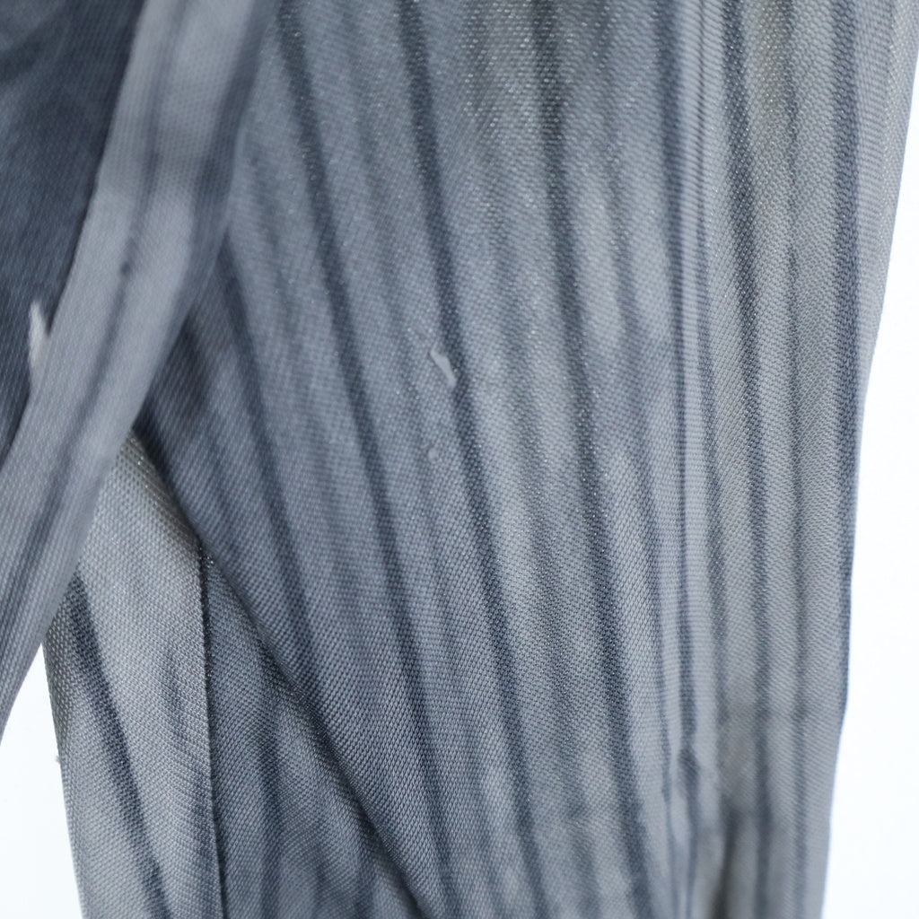 Maison Margiela(メゾンマルジェラ) 96SS アーティザナル 転写プリント フロントホック 長袖シャツ グレー