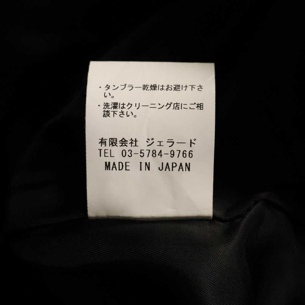 JELADO(ジェラード) REBEL JACKET HORSE HIDE レベル ホースハイド ダブルブレスト レザージャケット ライダースジャケット ブラック