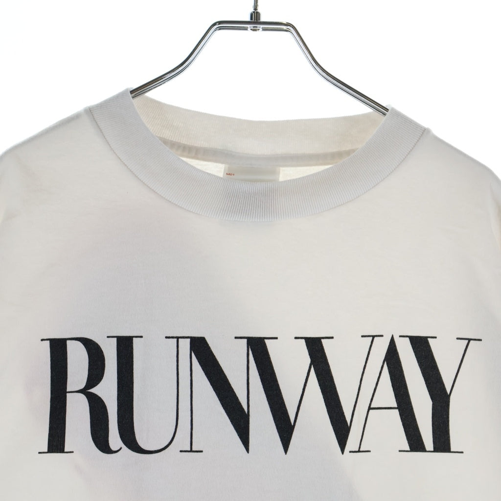 SAINT MICHAEL(セントマイケル) 26AW ×THE DEVIL WEARS PRADA プラダを着た悪魔 ロゴデザイン クルーネック カットソー 半袖Tシャツ ホワイト SM-MK1ー0000-K01