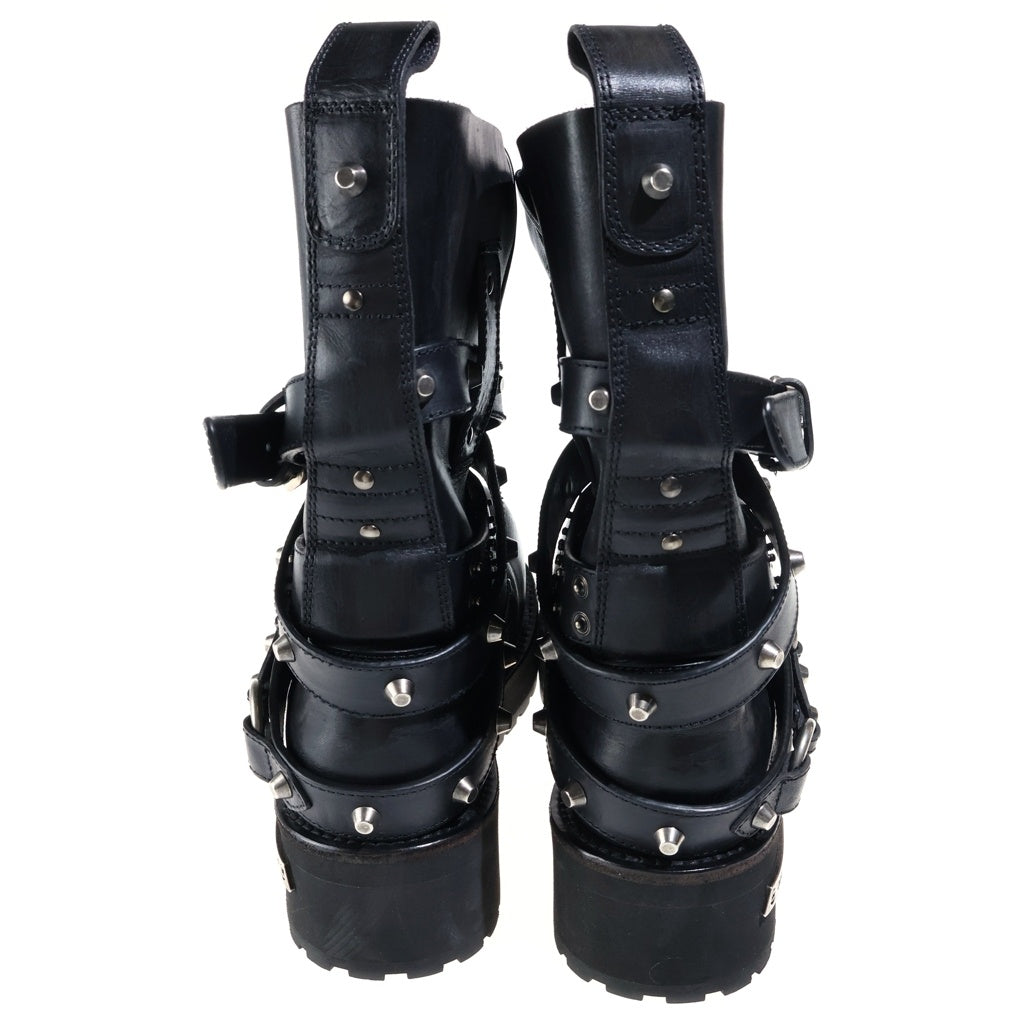BALENCIAGA(バレンシアガ) VENOM CITY BOOTS ベノム シティー レザーブーツ ブラック