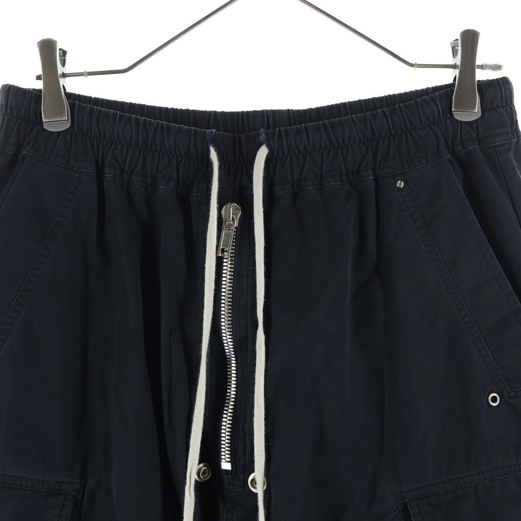 Rick Owens(リックオウエンス) CARGO BELAS WIDE PANTS カーゴベラ ドローストリング ワイドパンツ ブラック RU01C4399-TE