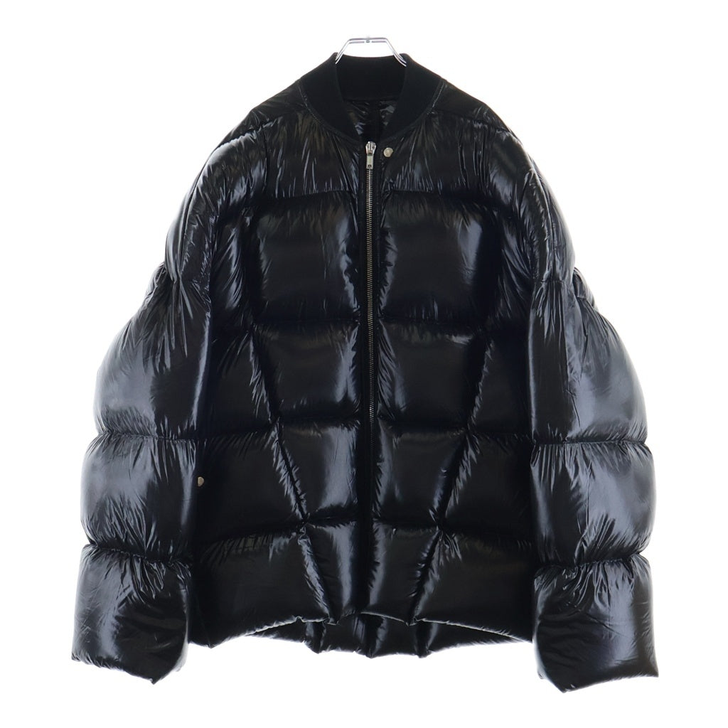 Rick Owens(リックオウエンス) 24AW FLIGHT DOWN JACKET フライト ジップアップ ダウンジャケット ブラック RU02D6788-NLD3