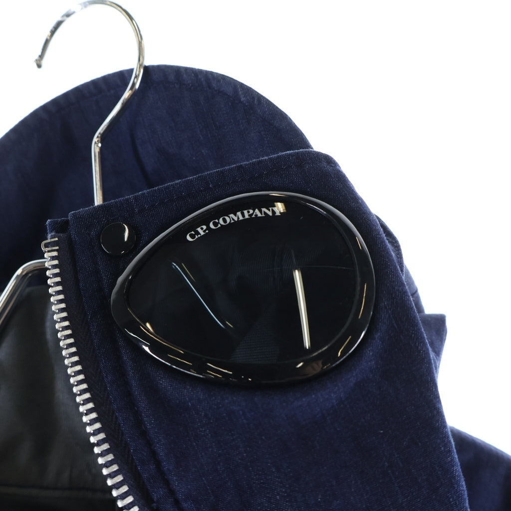 JUNYA WATANABE COMME des GARCONS(ジュンヤワタナベ コムデギャルソン) × C.P. COMPANY シーピーカンパニー ロゴプリント モッズコート ネイビー WM-C007