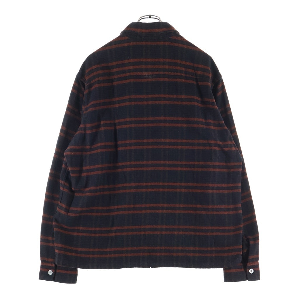 OUR LEGACY(アワーレガシー) ×STUSSY Work Shop Check Shirt ステューシー ワークショップチェック 長袖シャツ レッド/ブラウン