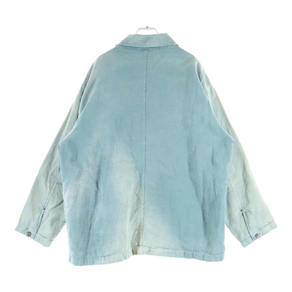 AURALEE(オーラリー) 22SS WASHI DUCK CANVAS BLOUSON 和紙ダックカンバス ブルゾン カバーオール グリーン A22SB01WD