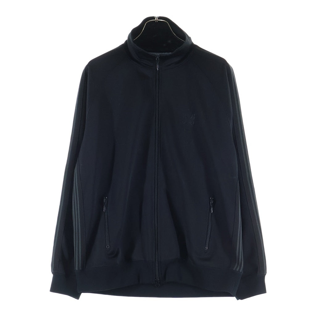 Needles(ニードルス) ×STUDIOUS ステュディオス別注 ロゴデザイン ジップアップ トラックジャケット ブラック OT1538