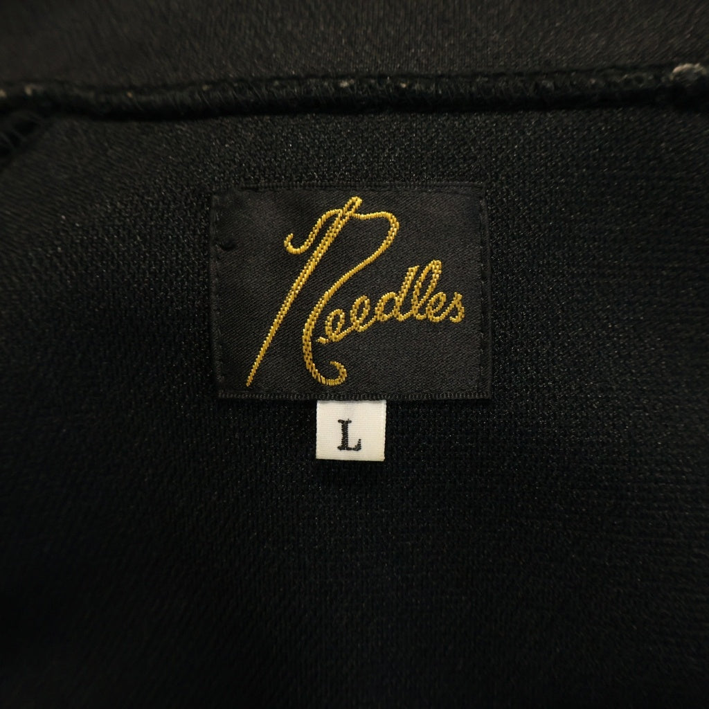 Needles(ニードルス) ×STUDIOUS ステュディオス別注 ロゴデザイン ジップアップ トラックジャケット ブラック OT1538