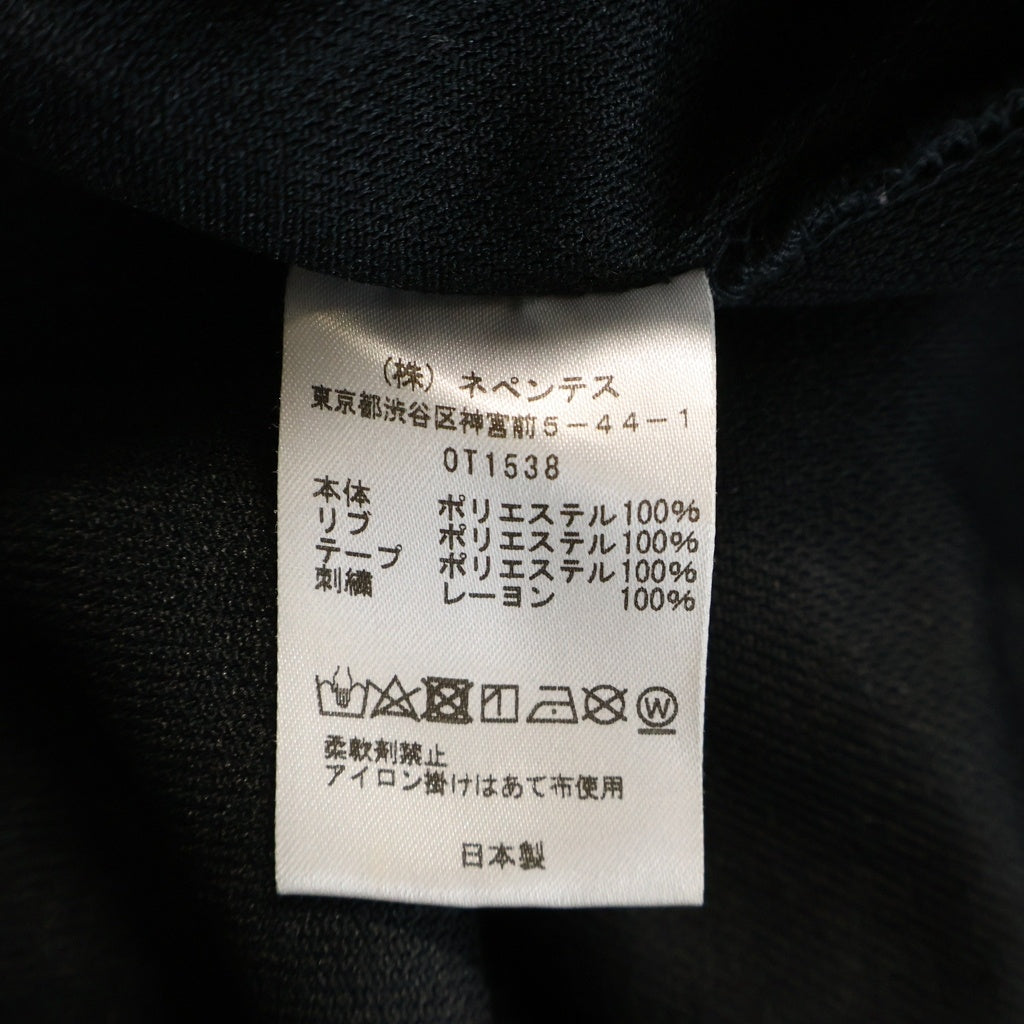 Needles(ニードルス) ×STUDIOUS ステュディオス別注 ロゴデザイン ジップアップ トラックジャケット ブラック OT1538